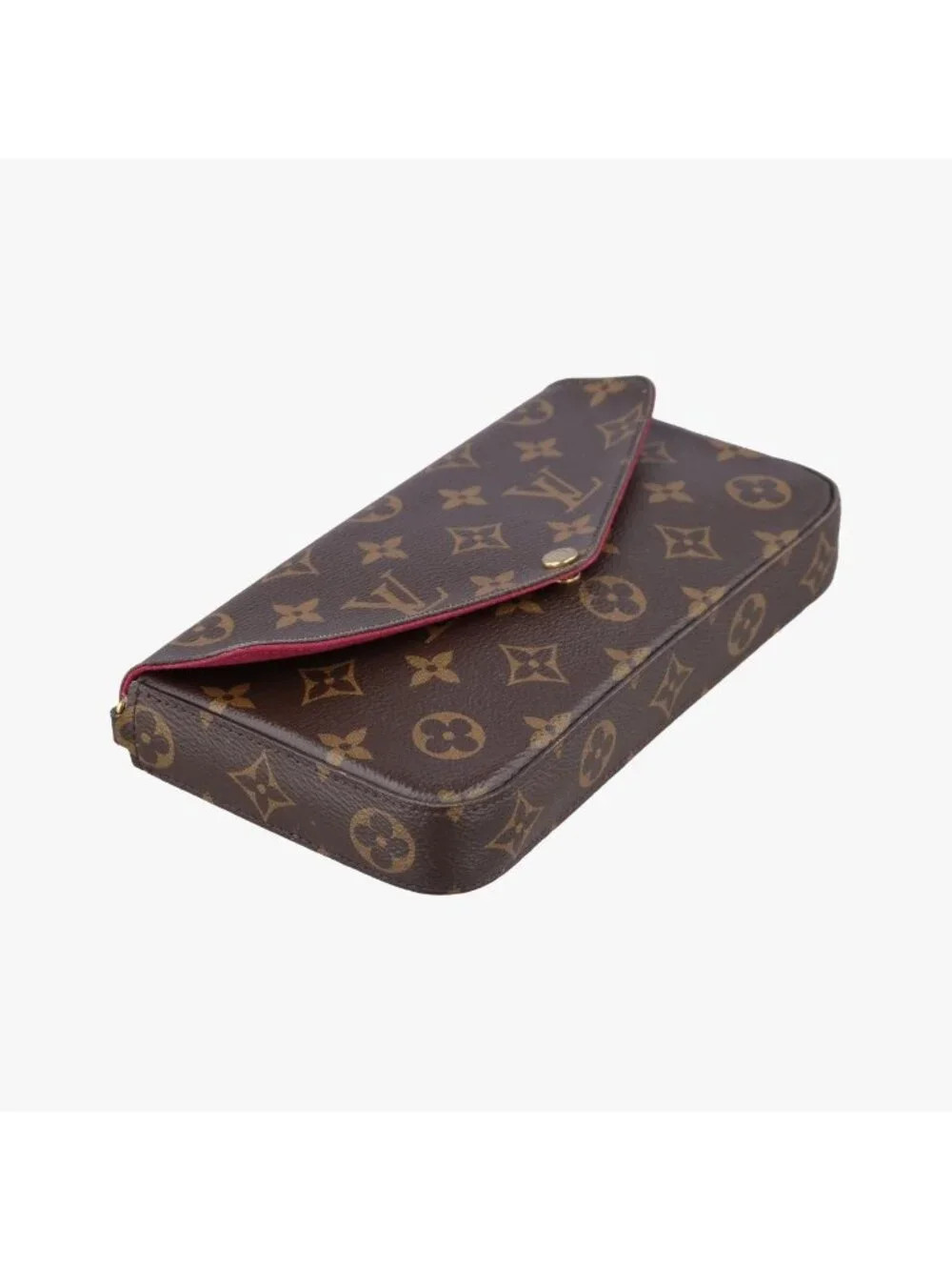 Louis Vuitton Pochette Felicie Monogram Brown Canvas Shoulder Bag